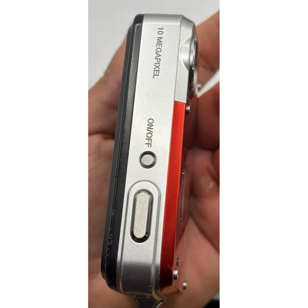 Olympus X-Series X-560WP 10 MP Digital Camera Red w/ 1 Battery and Charger Works
